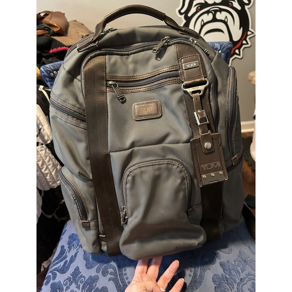 Tumi Alpha Bravo Backpack Grey Brown